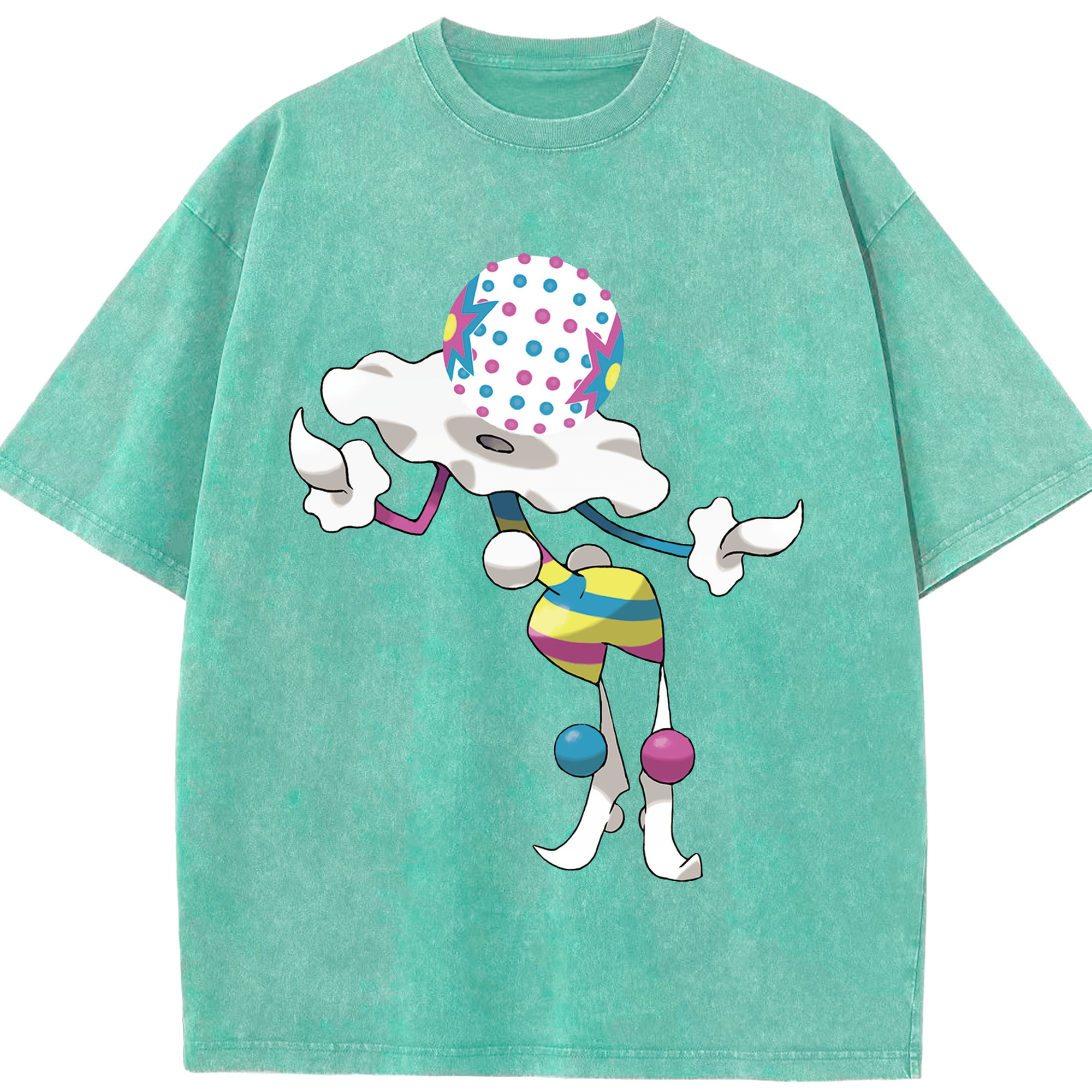 （画像用） ポケットモンスター Pokémon 綿100% ヴィンテージ風 半袖Tシャツ（フロントプリント）